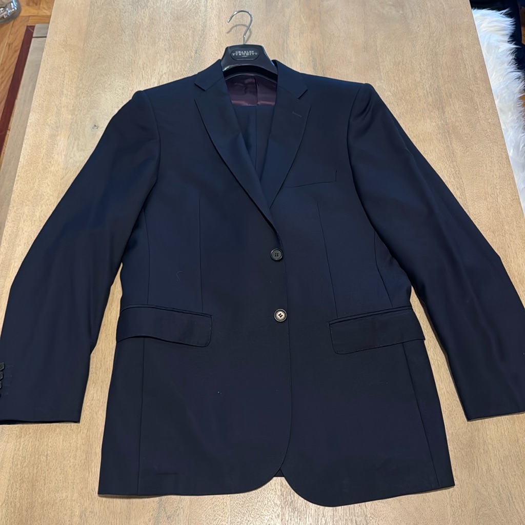 2 Pcs Suit. Savor Taylors Guild Jacket 40r Pants Waist 36in Length, 34in